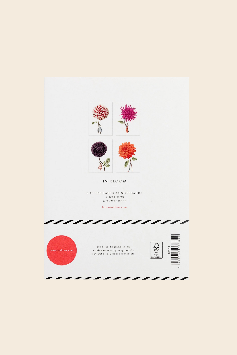 Dahlias A6 Notecards