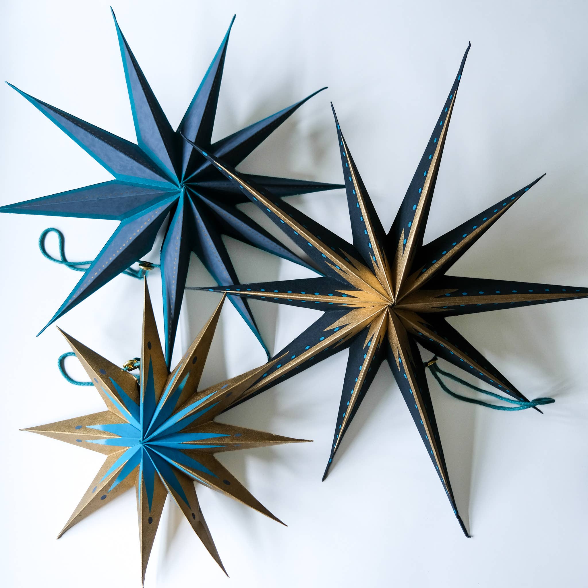 Three Star Decoration Set by East End Press