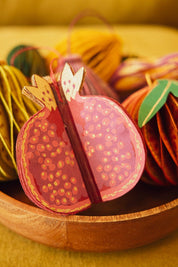 Pomegranate Honeycomb Decoration by East End Press