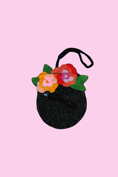 Cat Coin Purse Charm - Day of the dead