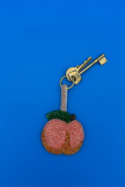 Peach Charm Keyring