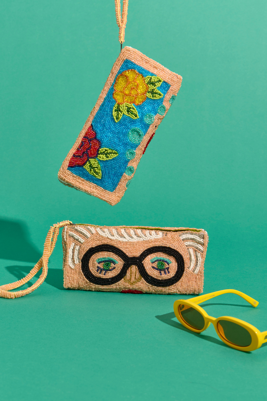 Lunette Iris beaded glasses case