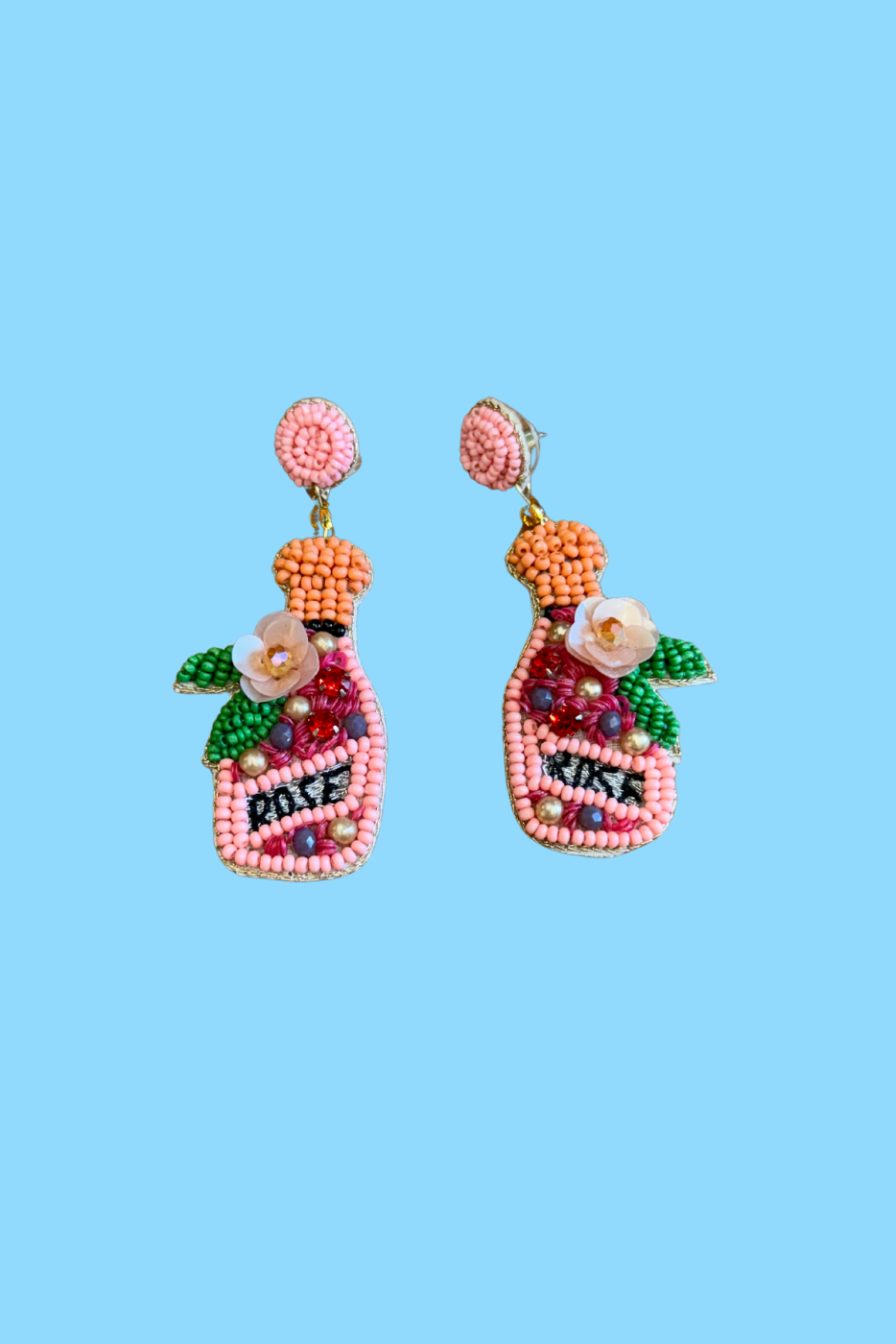 Rose Bottle Earrings