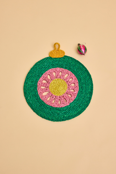 Green Round Bauble Placemat (PRE-ORDER: arrival end Oct)