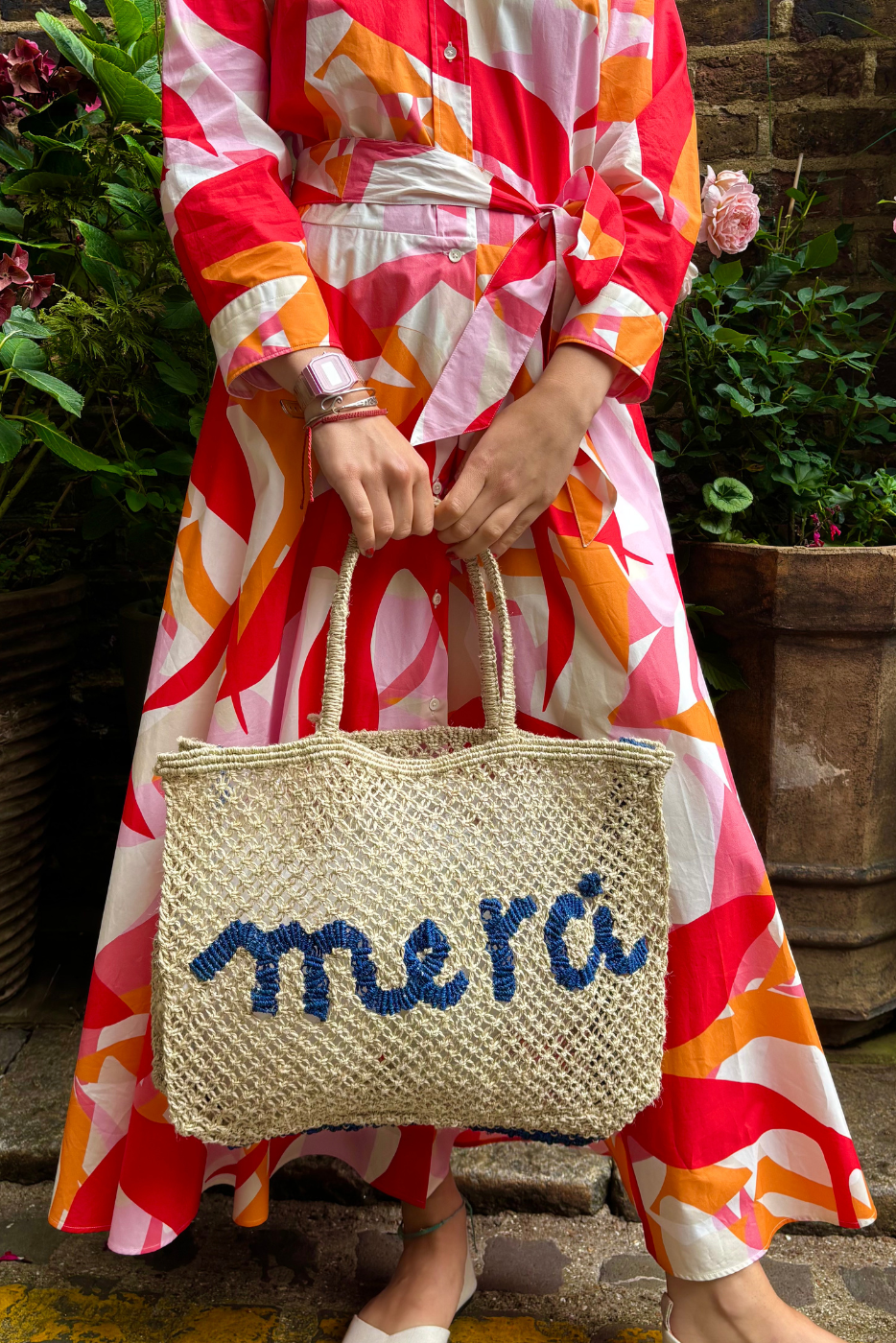 Merci - Natural and indigo