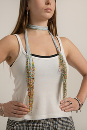Beaded Tassel Necklace