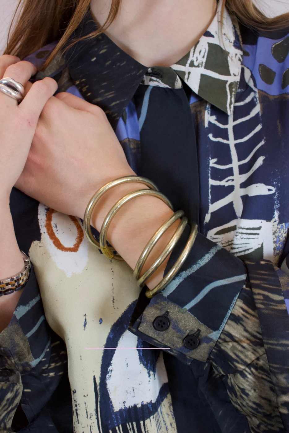 Mantra Thick Star Bracelet