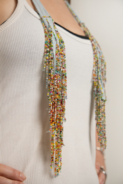 Beaded Tassel Necklace