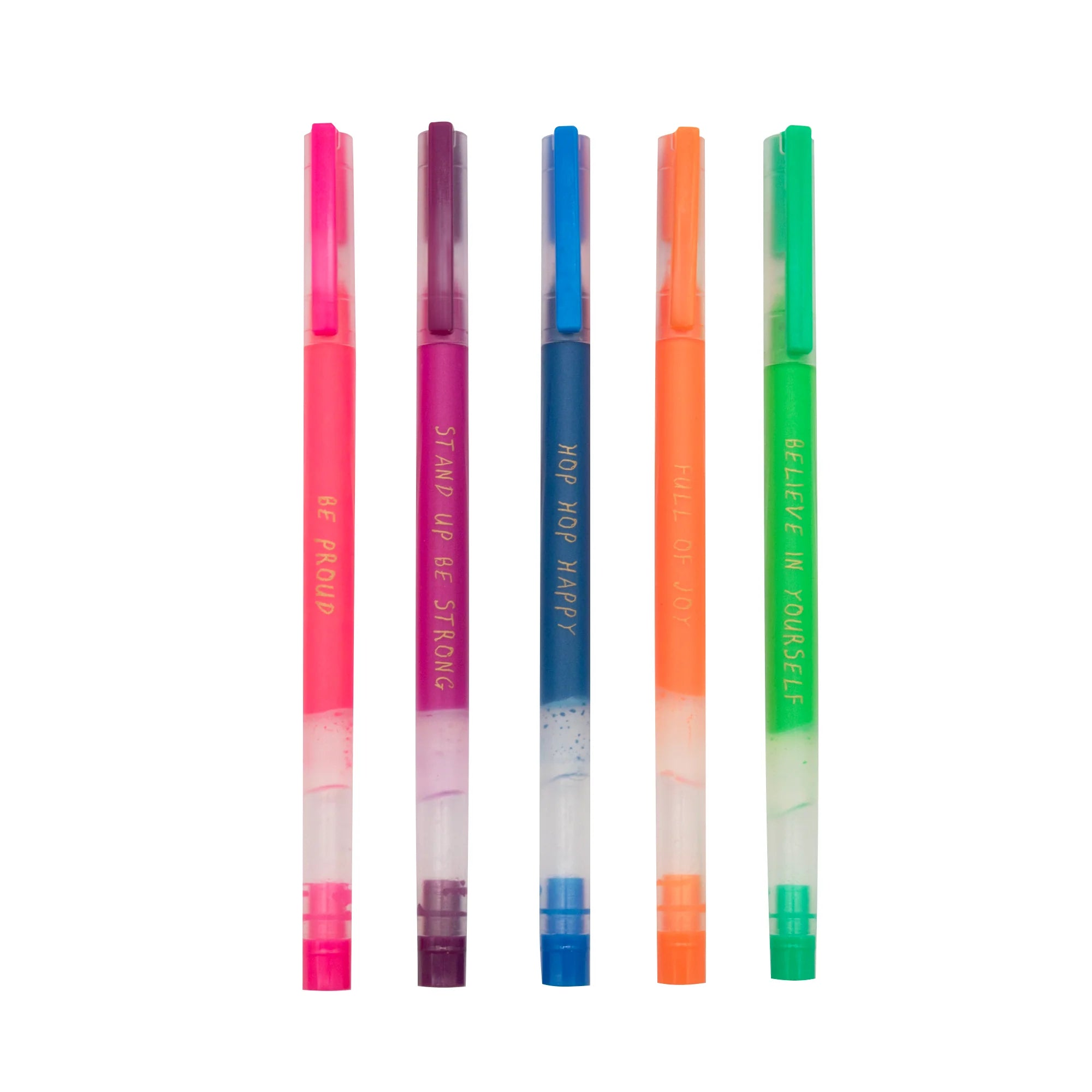 Set of 5 Rainbow Gel Pens