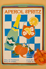 Aperol Spritz Hand-painted Tray (PRE-ORDER End of June)