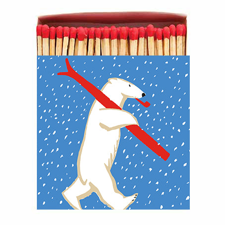 Christmas Skiing Polar Bear Matches