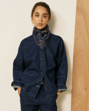 Navy Paisley Bandana