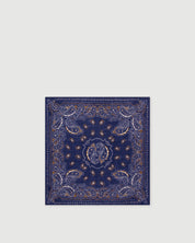 Navy Paisley Bandana