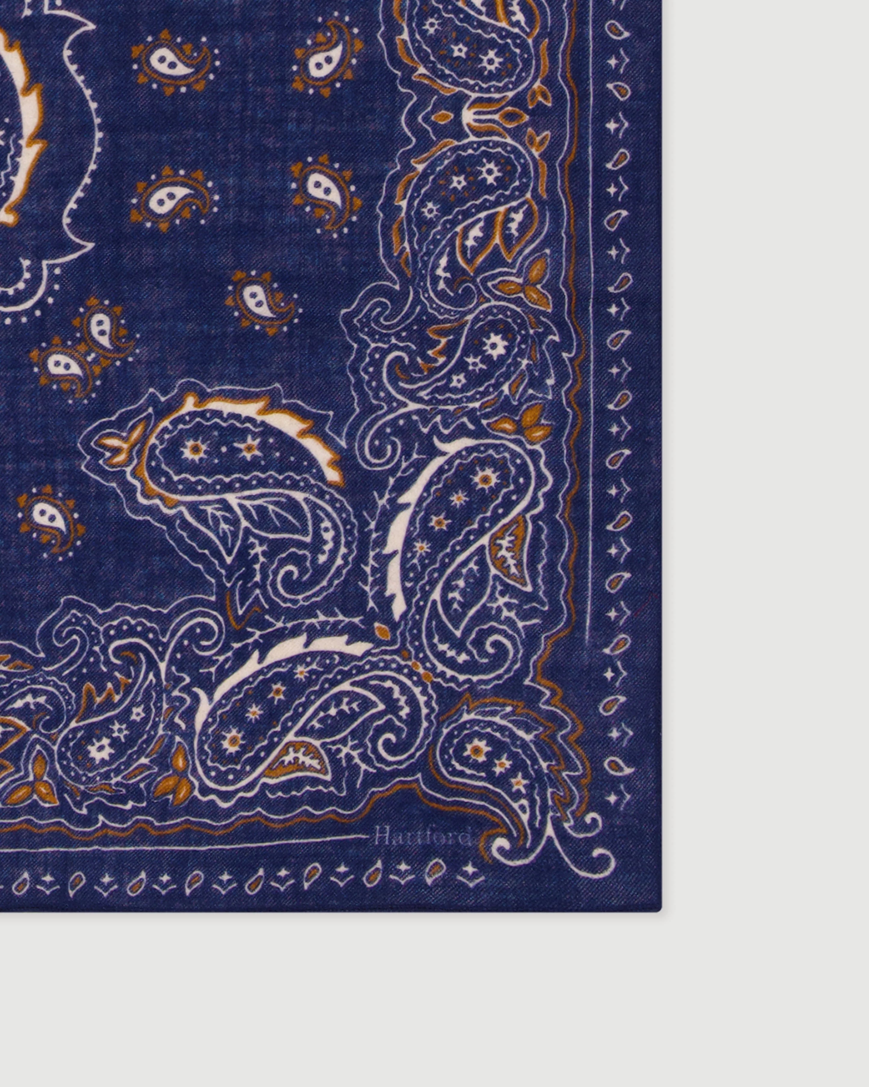 Navy Paisley Bandana