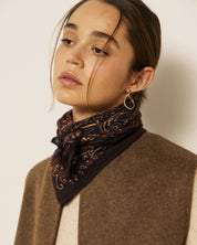 Chocolate Paisley Bandana