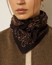 Chocolate Paisley Bandana