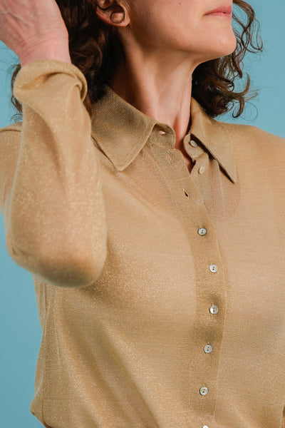 Gold Collared Shirt