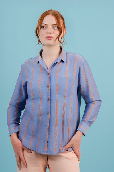 Sacrecoeur Anita Gold/Blue Shirt