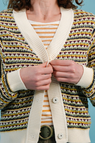 Eli Ecru Cardigan