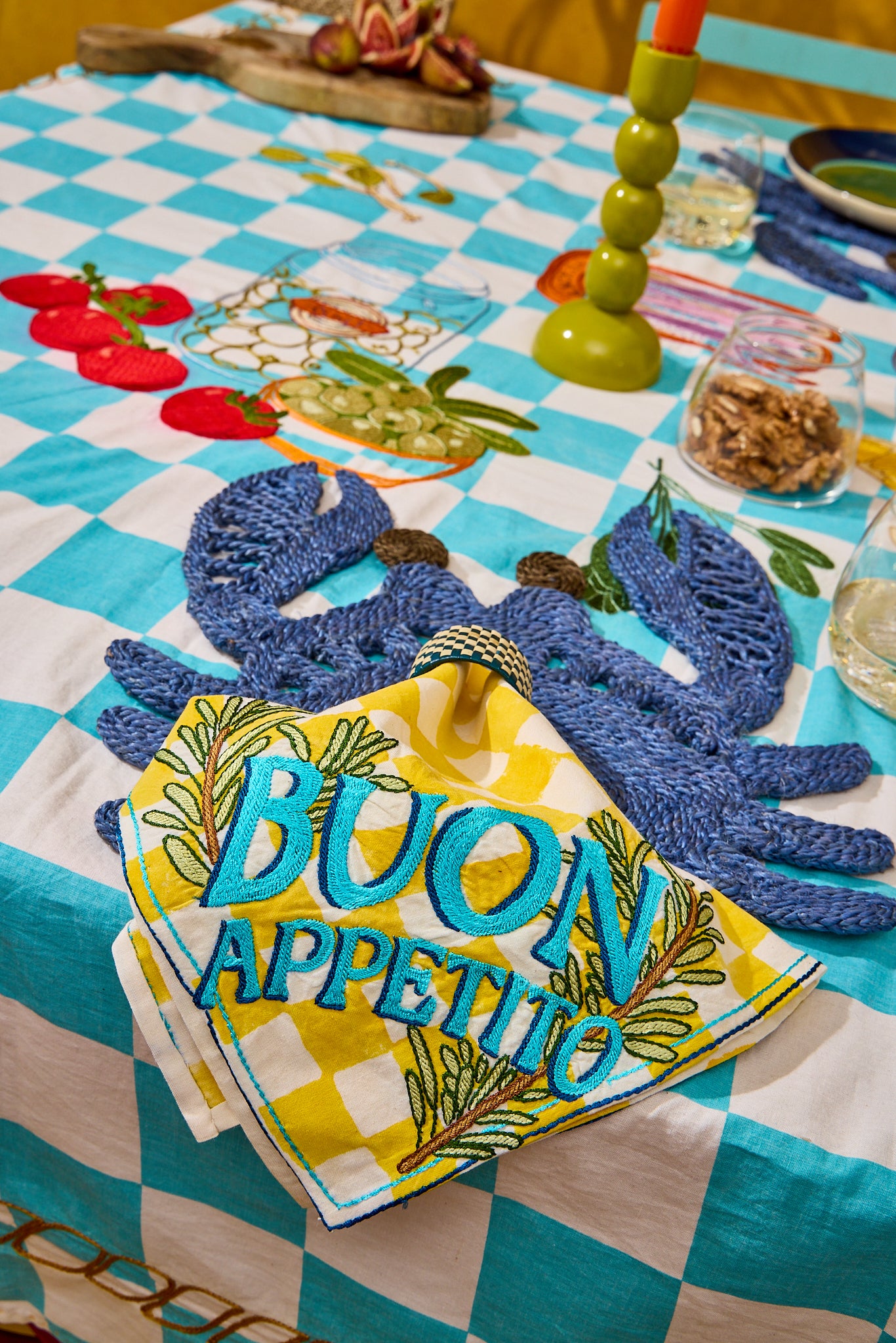 Buon Appetito Embroidered Napkins