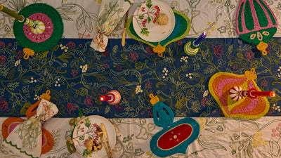 Orange Lantern Bauble Placemat (PRE-ORDER: arrival end Oct)