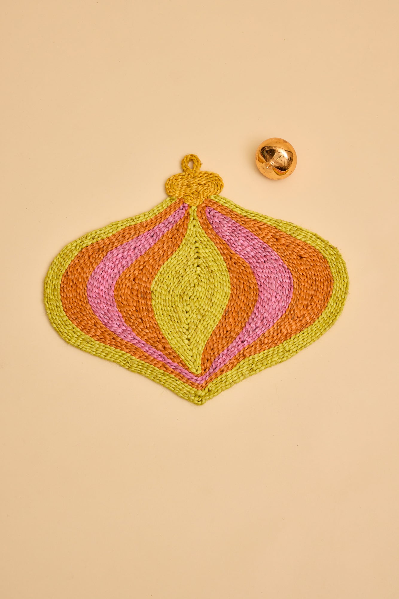 Orange Swirl Bauble Placemat