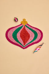 Pink Swirl Bauble Placemat