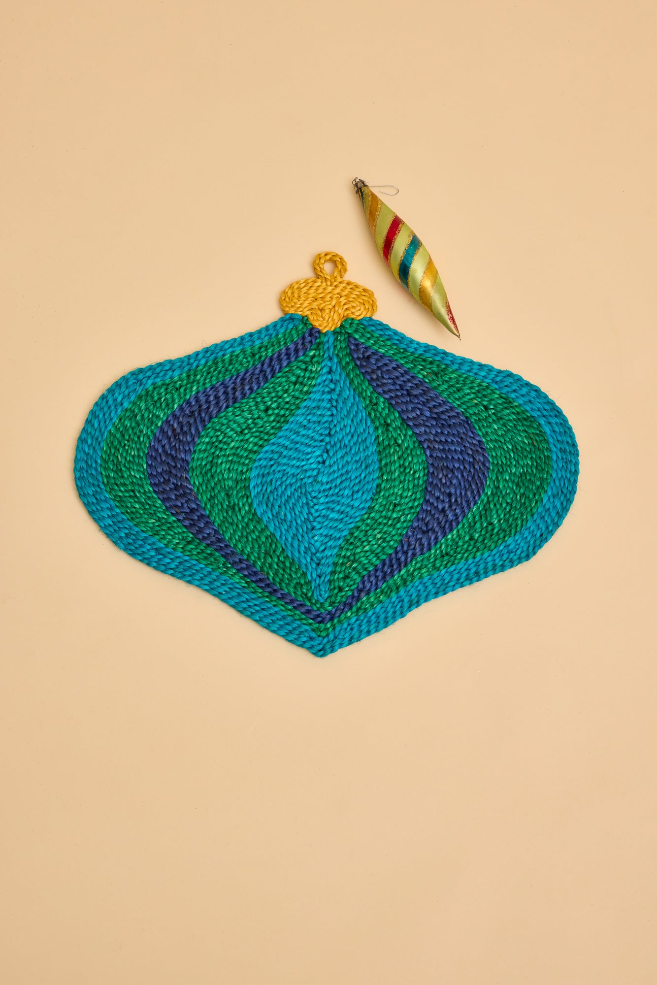 Turquoise Swirl Bauble Placemat