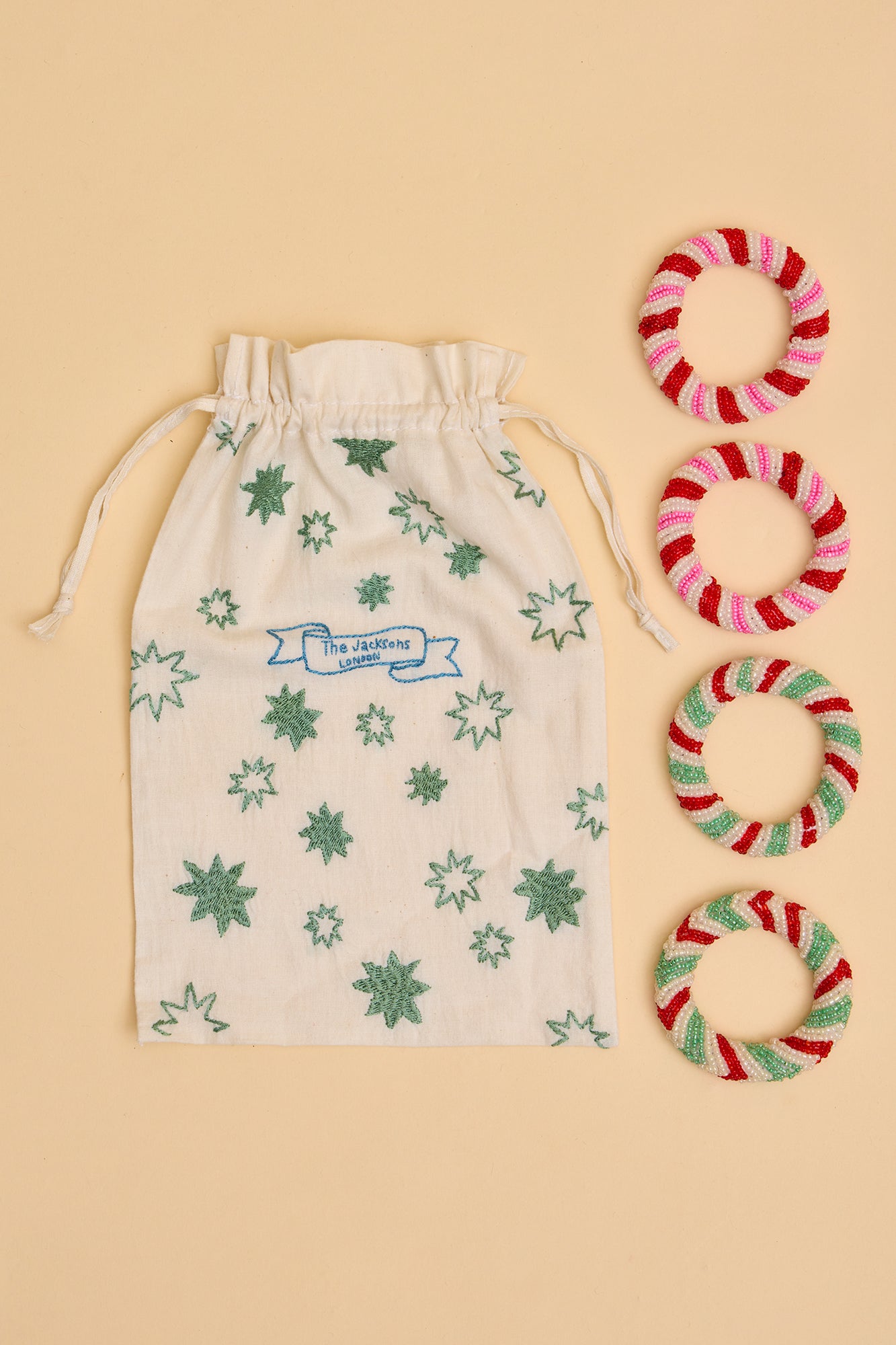 Candy Cane Napkin Rings (PRE-ORDER: arrival end Oct)