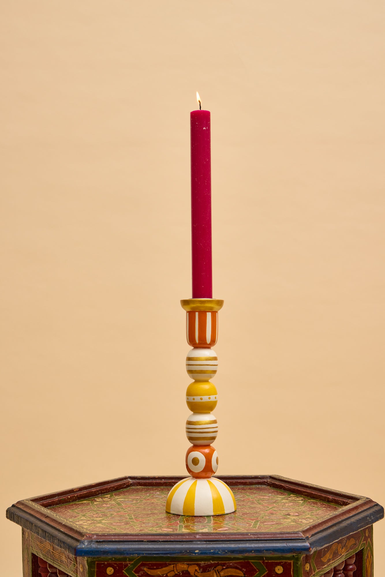 Orange Fiesta Candlestick