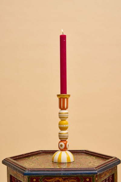 Orange Fiesta Candlestick (PRE-ORDER: end Oct)