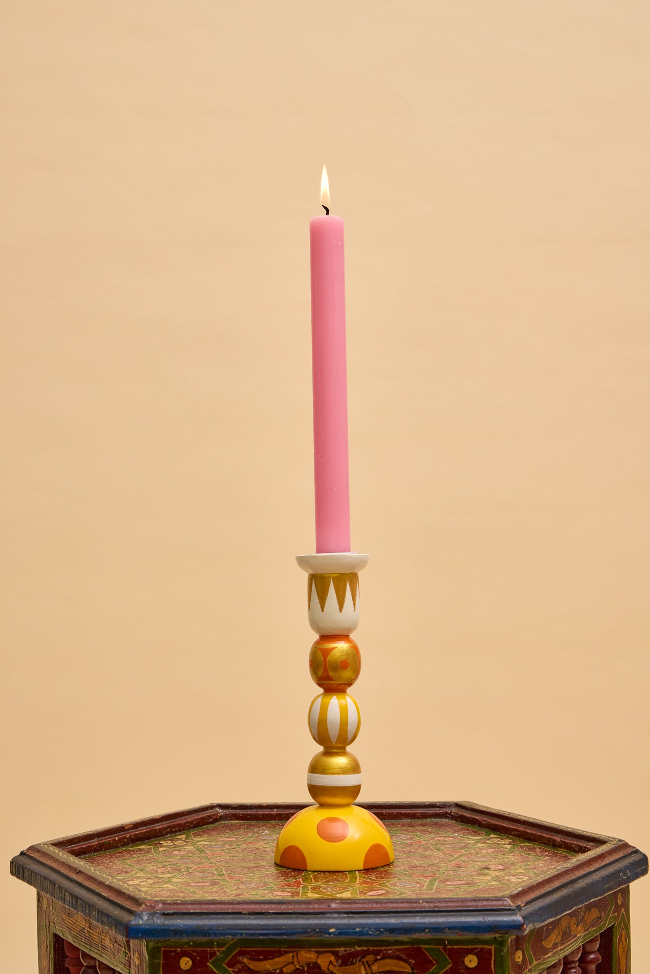 Orange Fiesta Candlestick