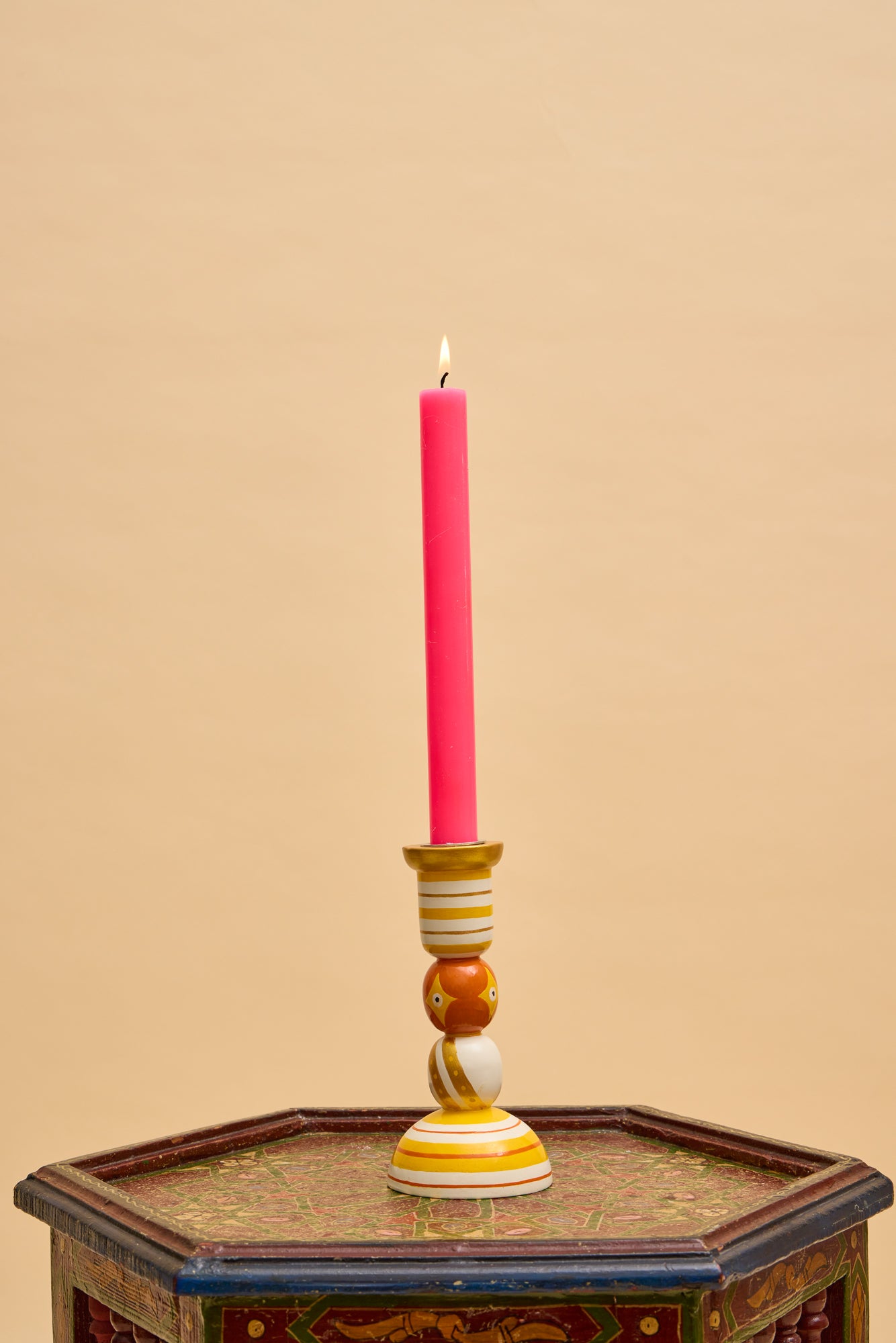 Orange Fiesta Candlestick