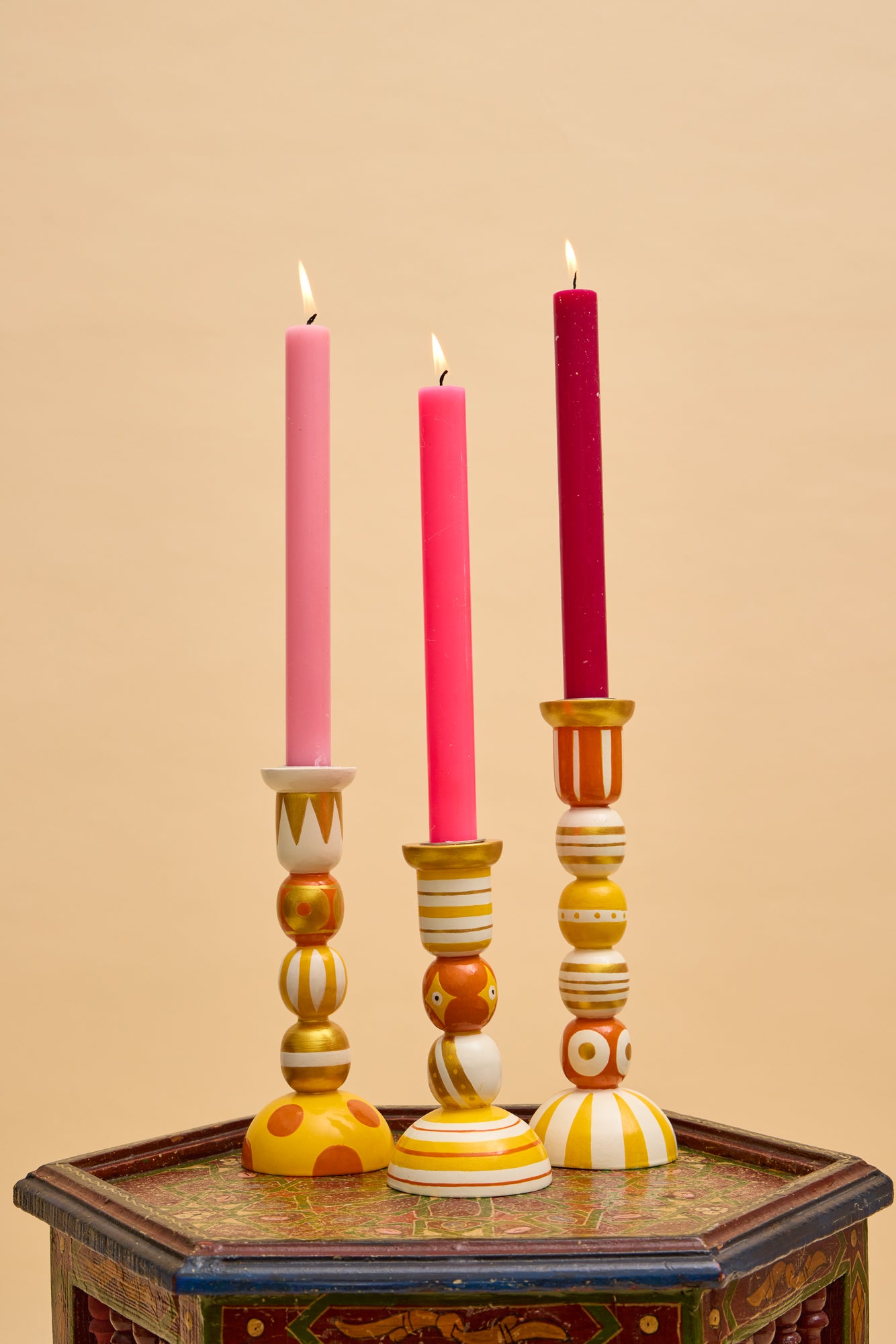Orange Fiesta Candlestick