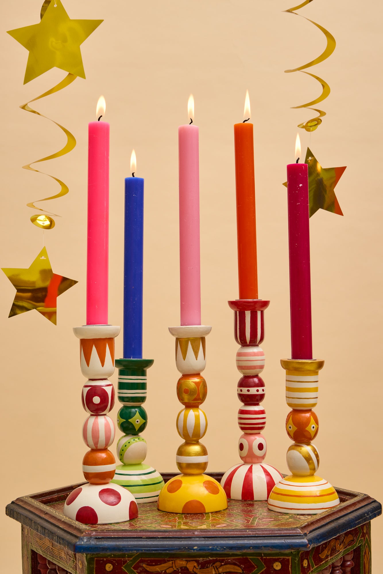 Orange Fiesta Candlestick