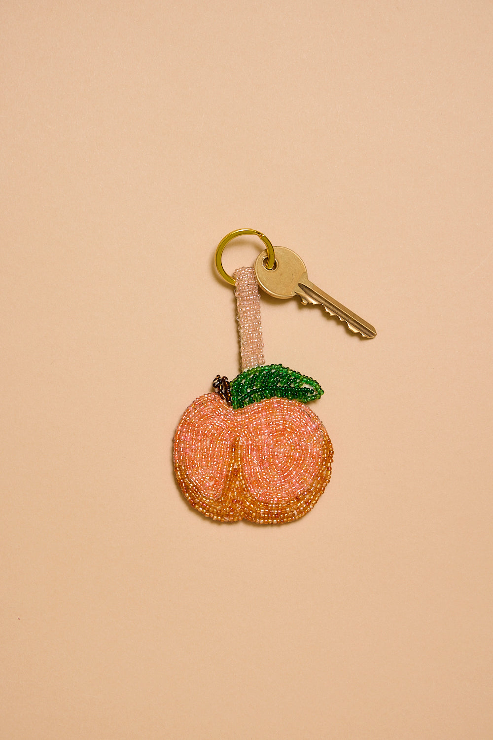 Peach Charm Keyring