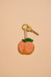 Peach Charm Keyring