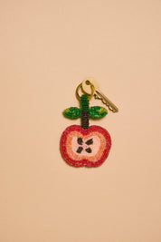 Apple Charm Keyring