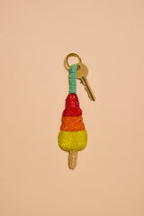 Rocket Ice Lolly Charm Keyring