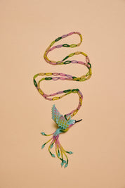 Hummingbird Beaded Pendent Necklace