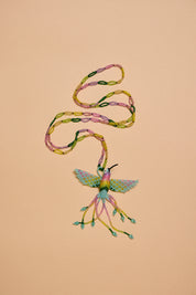 Hummingbird Beaded Pendent Necklace