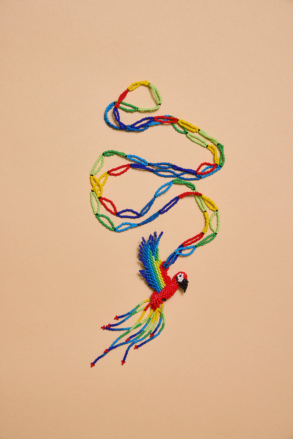 Parrot Beaded Pendent Necklace