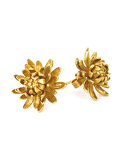 Chrysanthemum Flower Stud Earrings