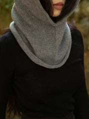 Grey Cocoon Rolled Balaclava