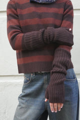 Chocolate Fingerless Gloves