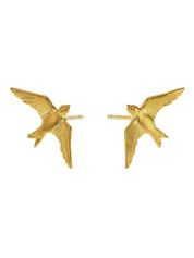 Flying Swallow Stud Earrings