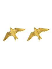 Flying Swallow Stud Earrings