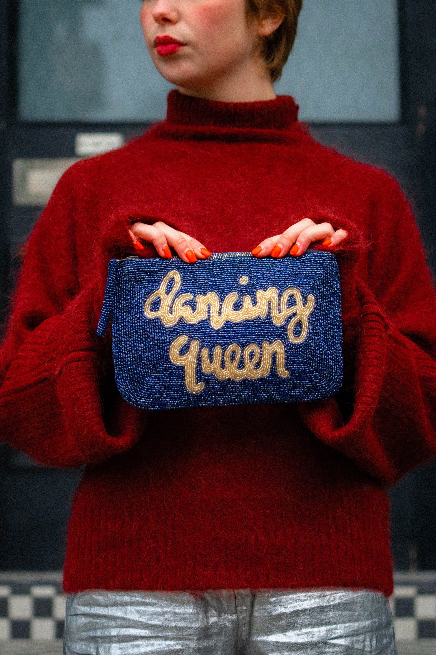 Dancing Queen Beaded Clutch