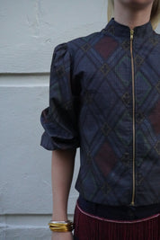 Blue Diamond Kimono Top