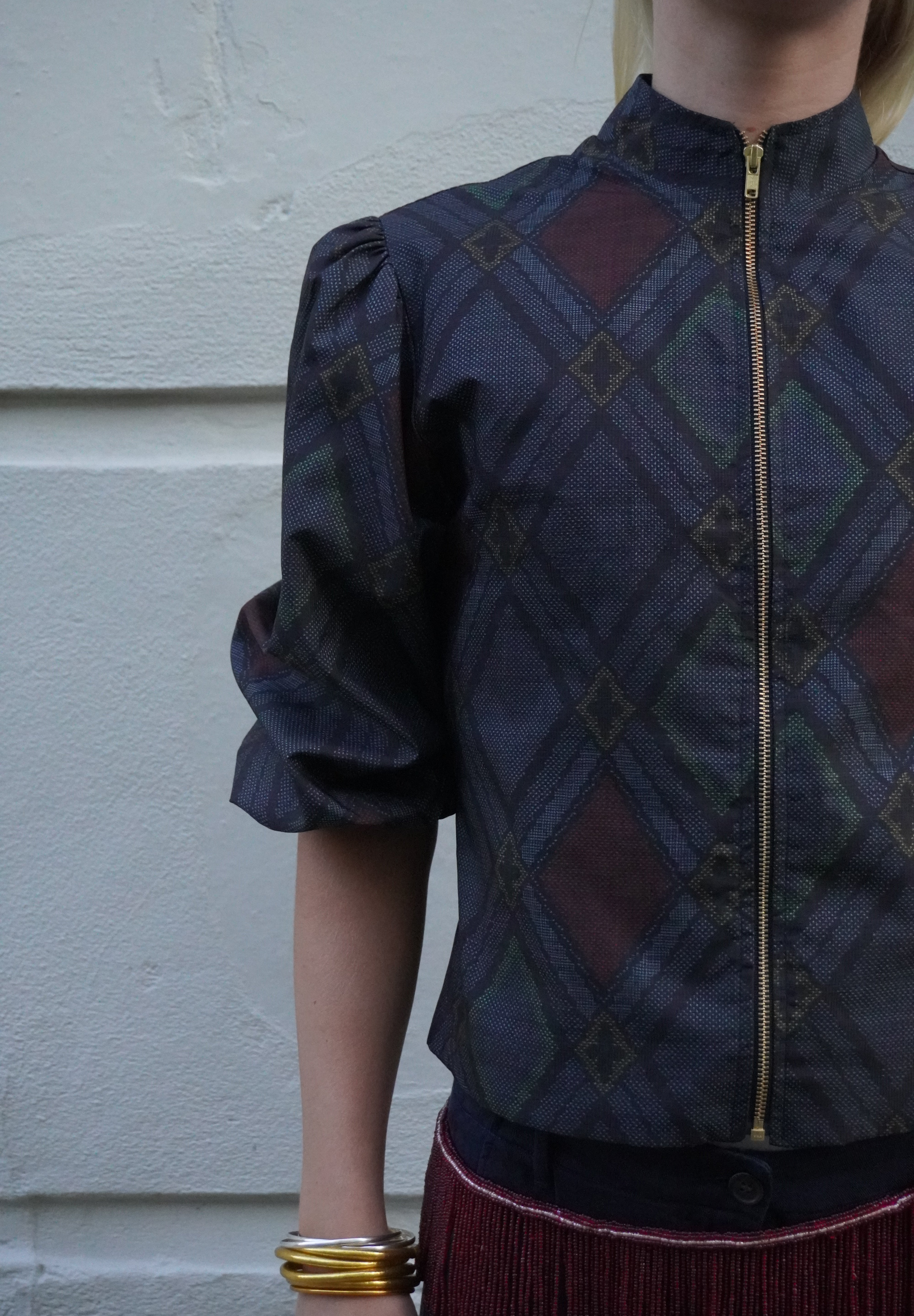 Blue Diamond Kimono Top